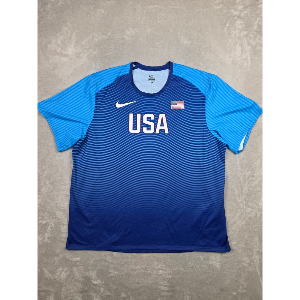 Nike Team USA 2016 Rio Olympics Throw Shirt Mens XL Track Field Jersey
